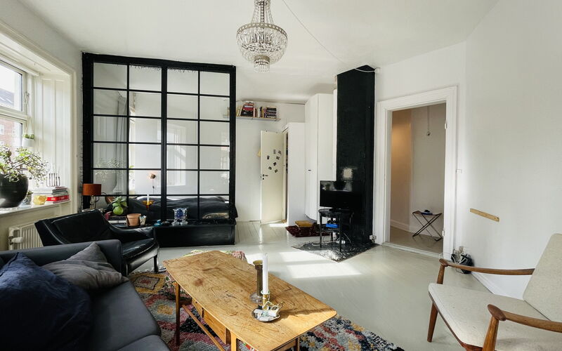 Vesterbro - 2 Br - Cozy - Metro - Tivoli -4 People: Stue